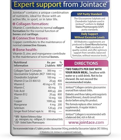 Vitabiotics Jointace Collagen Tablets 30 Capusles