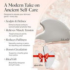 Kitsch Stainless Steel Gua Sha Facial Tools - Guasha Tool for Face, Face Sculpting Tool, Neck Massager, Double Chin Reducer Gua Sha Tools, Lymphatic Drainage Massager, Facial Skin Care - Silver