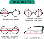 Eyekepper Round Reading Glasses a Little Large Than Vintage Professor Oval Readers