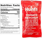 Ketchup Packets 0.3 oz (9g) - Gift Assortment - 50 Count Single Serve - Ketchup Condiment Packs with 8 x 8 inch Chronos Food Safe Slide Seal Bag