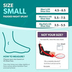 BraceAbility Padded 90 Degree Plantar Fasciitis Boot | Soft Night Splint to Stabilize Foot and Ankle, Stretches Plantar Fascia Ligament and Supports Achilles Tendon (Small)