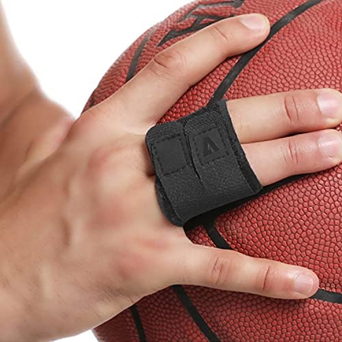 Finger Splint Finger Buddy Wraps Reusable Finger Support Sleeves, Adjustable Elastic Trigger Finger Splints Compression Straightening Mallet Finger Brace for Arthritis Pain, Sport Injuries - M