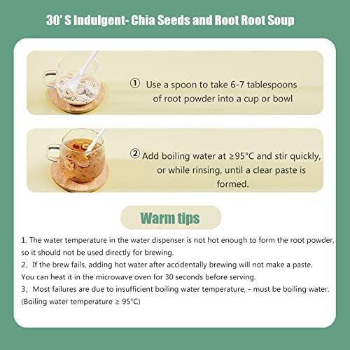 Phuumy 1.1lb Chia Seeds & Nuts Lotus Root Soup,Made With Lotus Root Powder And Osmanthus, Thickened With Corn Starch Powder
