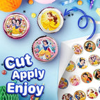 30 x Princess Themed Cupcake Toppers - Collection of Edible Cake Decorations | Uncut on Icing Sheet