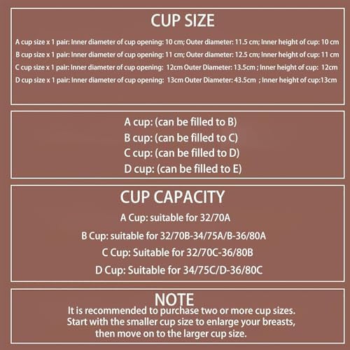 Electric Breast Massager | Chest Beauty Enlargement Machine | Vacuum Therapy Machine for Fast Enlargement | Double Cup Therapy | for Women’s Breast Health & Firming (A Cup)
