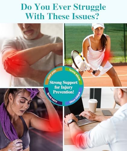 Elbow Brace for Cubital Tunnel, Ulnar Nerve Entrapment brace, Adjustable Elbow Splint for Sleeping, Tennis Elbow, Tendonitis, Comfortable Stabilizer Support for Men and Women