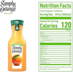 Simply Orange High Pulp Orange Juice Bottle, 46 fl oz