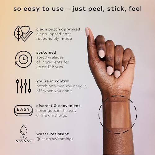 The Good Patch Rescue Recovery Patch, Natural Patch with DHM, Vitamin B1, and Green Tea, Plant-Powered Wearable Wellness, Support After a Night Out (8 Total Patches)