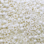 White Heart and Pearl Sprinkles White Edible Pearls Heart Confetti Sprinkles Christmas Cookie Decorations Edible Sugar Pearls for Cakes,Cupcakes Toppers Baby Shower Wedding Supplies 3.35 OZ with Tweezers