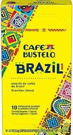 Café Bustelo Aluminum Espresso Capsules, Brazil Blend, Nespresso Original Line Compatible, Intensity 11, 40 Count