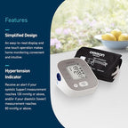 OMRON Bronze Blood Pressure Monitor for Home Use & Upper Arm Blood Pressure Cuff - #1 Doctor & Pharmacist Recommended Brand - Clinically Validated - Connect App