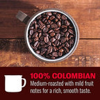 Hills Bros. Colombian Whole Bean Coffee – Rich and Bold Premium Arabica Coffee Beans – Orthodox Union Kosher – Medium Roast, Fresh Grind for Best Aroma & Taste – Colombian, 1 Pack of 32oz
