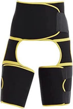 Hip Groin Support for Men & Women, Hip Brace Thigh Compression Sleeve, Injury Strap for Pulled Muscle Strain for Hip Pain Relief Fits Both Leg,Yellow,Medium