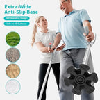 Foldable Forearm Crutches for Adults (Pair) – Adjustable Aluminum Elbow Crutches (Fits 5'2" to 6'5"), Lightweight & Travel-Friendly, Non-Slip Arm Crutches for Walking, Elderly, Disabled, Men & Women