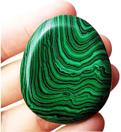 Synthetic Malachite Water Drop Chakra Thumb Worry Stone,Stress Relax Healing Reiki Crystal Pocket Palm Stones