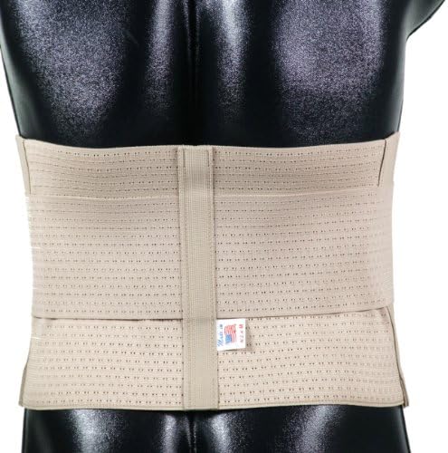 ITA-MED Elastic Duo- Adjustable Back Support (Medium Support), Small, Beige