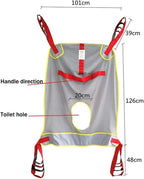 Hoist Sling, Hoist for Lifting Sling,Elderly for Patient Lifts and Ceiling Hoists,Lifting Sling, Leg Lifter Mobility Aid
