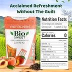 BioSweet Iced Tea Mixes - Peach Flavor | Zero Calorie Mix from Real Black Tea | Naturally Sweetened & Flavored | Non GMO, Gluten Free, Vegan (16 single-serve packets)