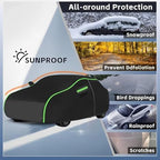 Waterproof Car Cover for Mercedes-Benz CLA180/CLA200/CLA220/CLA250, Full Car Covers with Door Zipper Outdoor Large Auto Cover Scratchproof Snow Rain UV Dust Resistant