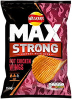Walkers Max Strong Hot Chicken Wings Crisps 150g