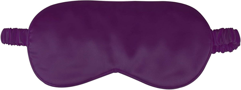 1 Pack Sleep Mask, Silk Eye Mask with Elastic Strap, Blindfold, Soft Silk Sleeping Mask for Girls, Women, Men (Purple)
