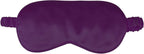 1 Pack Sleep Mask, Silk Eye Mask with Elastic Strap, Blindfold, Soft Silk Sleeping Mask for Girls, Women, Men (Purple)