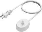 LAP POW Replacement Charger Compatible with Oral B Electric Toothbrush Series 3 4 5 6 Pro 1000/3000/5000, Inductive Charging Base Portable Waterproof Power Cord Environmental ABS, Model XT-3757 White