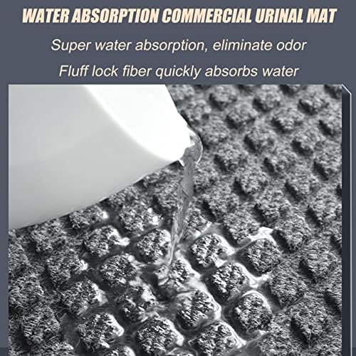 2 Pcs Urinal Mats Bathroom Floor Protector, Non-Slip Water Absorption Deodorization Floor Urine Mats for Men's Restrooms, Reusable/Washable Urinal Floor Pads Rug, Durable Urinal Pee Pad
