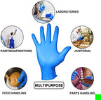 PEIPU Nitrile Disposable Gloves，Powder Free, Cleaning Service Gloves, Latex Free