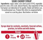 Toschi Amarena Sour Cherry Syrup | Highly Concentrated | Additive Free | Gluten Free & Vegan | High Fruit Content | Product of Italy | 25.4 fl oz (750mL)