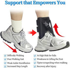 Hiball Afo Foot Drop Brace for Walking, Adjustable Drop Foot Brace with Shoes, Ankle Foot Orthosis for Men & Women, Improve Walking Gait, Prevent Falls and Injuries, Foot Up Splint for Ankle Support