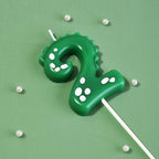 PHD Dinosaur 2.76 Inch Green 2 Number Birthday Candles, Cake & Party Celebration