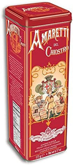 Chiostro di Saronno Amaretti Del Chiostro, Amaretti Di Saronno Crunchy Italian Cookies Tall Tin, 6.17 oz