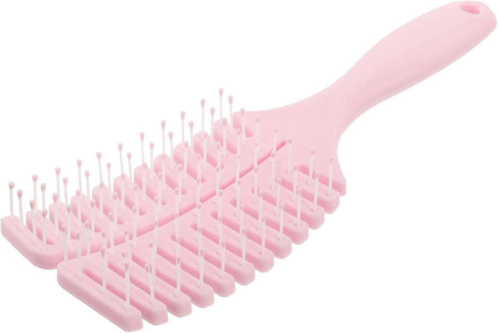 FRCOLOR Curved Scalp Massager Comb for Thick Curly Hair Exfoliating Hair Brush for Men and Women Dandruff Scrubber Ergonomic Design for Home Use