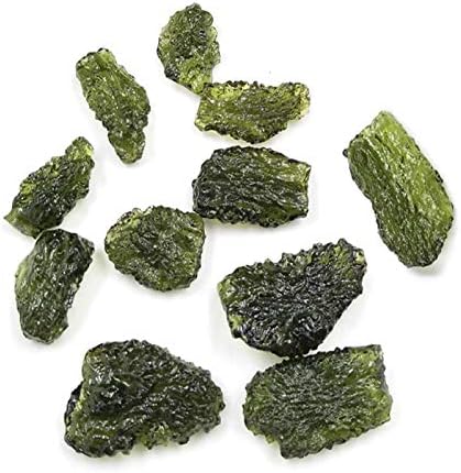 Green Irregular Shape Moldavite Czech Meteorite Multifunctional Artificial Raw Rough Crystal Energy Stone for Art Jewelry Making