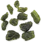 Green Irregular Shape Moldavite Czech Meteorite Multifunctional Artificial Raw Rough Crystal Energy Stone for Art Jewelry Making
