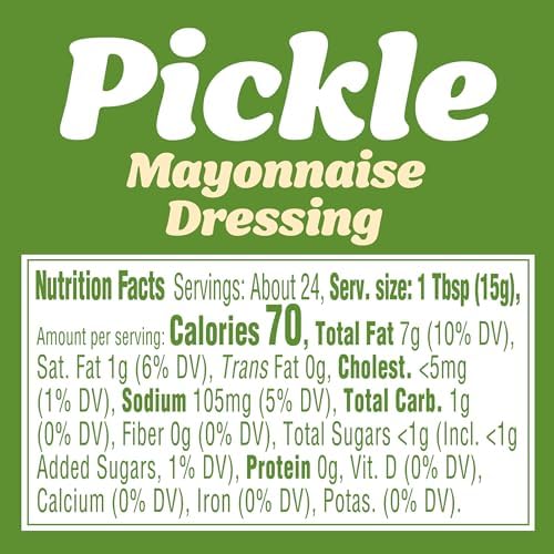 Kraft Pickle Mayonnaise Dressing, 12 fl oz Bottle