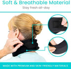 Vive Neck Brace Cervical Collar - Soft Foam for Neck Pain, Sleeping, Support for Women & Men - Universal Size Orthopedic Collar for Stiff & Pinched Nerve - Adjustable Wrap, Chin Contour (2.5")