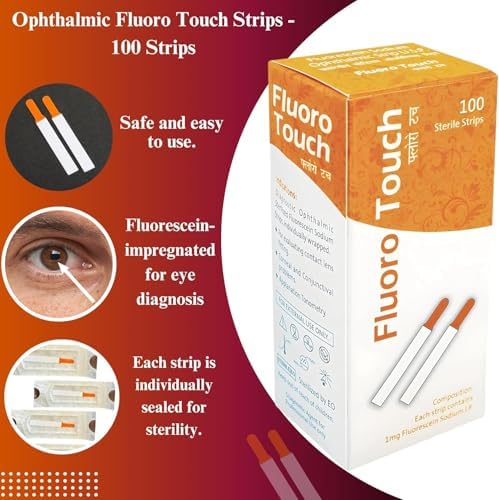 Ophthalmic Fluoro Touch Strips Pack of 100 Strips by KASHSURG