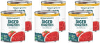 Amazon Grocery, Diced Tomatoes, No Salt Added, 14.5 Oz (Previously Amazon Fresh, Packaging May Vary) (Pack of 6)