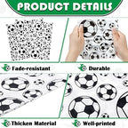 Tinlade 100 Sheets Soccer Football Napkins Bar Football Club Decorations Neon Disposable Paper Napkin Soccer Glow Birthday Party Supplies(Soccer)