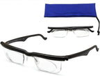 Generic Adjustable Focus Glasses Near And Far Sight - 2024 New Flex Focus Adjustable Glasses Dial Vision, Reading Glasses Lightweight Eyeglasses for Women Men - Stay Clear Vision
