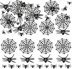 Gyufise 20Pcs Realistic Spider Figures Cake Toppers Tarantula Figurines Net Cake Decorations for Halloween Theme Kids Babyshower Party Decorations Supplies