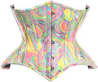 Daisy corsets Women's Daisy Corsets Top Drawer Retro Swirl Steel Boned Curvy Cut Underbust Cincher Corset