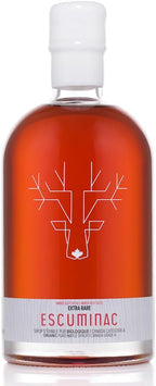 Escuminac Canadian Maple Syrup 500ml | Extra Rare Amber Grade A | Smooth & Rich Taste | Organic Gourmet Gift, Souvenir, Holiday & Birthday Treat, Thanksgiving Essentials
