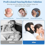 Anti Snore Chin Strap, Chin Strap for Sleeping - Simple and Effective Stop Anti Snoring Devices, Comfortable & Adjustable Snoring Solution, Suitable for Men and Women
