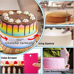 Cake Decorating Kits 567 PCS Baking Set with Springform Pans Set, Rotating Turntable, Decorating Tools, Cake Baking Supplies for Beginners and Cake Lovers (567 PCS Cake Decorating Kits)