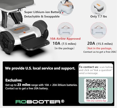 Intelligent Electric Powered Wheelchair Device, Automatic Folding, Remote Controlled, Smart, Compact Heavy Duty Mobile, Powerful Dual Motor, Foldable Portable Motorized Mobility Scooter