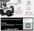 Intelligent Electric Powered Wheelchair Device, Automatic Folding, Remote Controlled, Smart, Compact Heavy Duty Mobile, Powerful Dual Motor, Foldable Portable Motorized Mobility Scooter