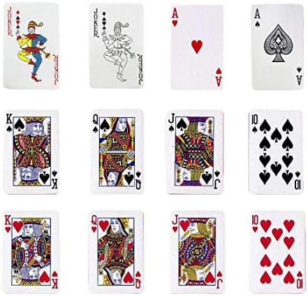 GEORLD Edible Poker Cake Topper Cupcake Toppers Decoration Party Supplies, 22 Pcs